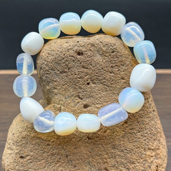 Opalite Nugget Crystal Bracelet Handmade - Picture 3 of 5